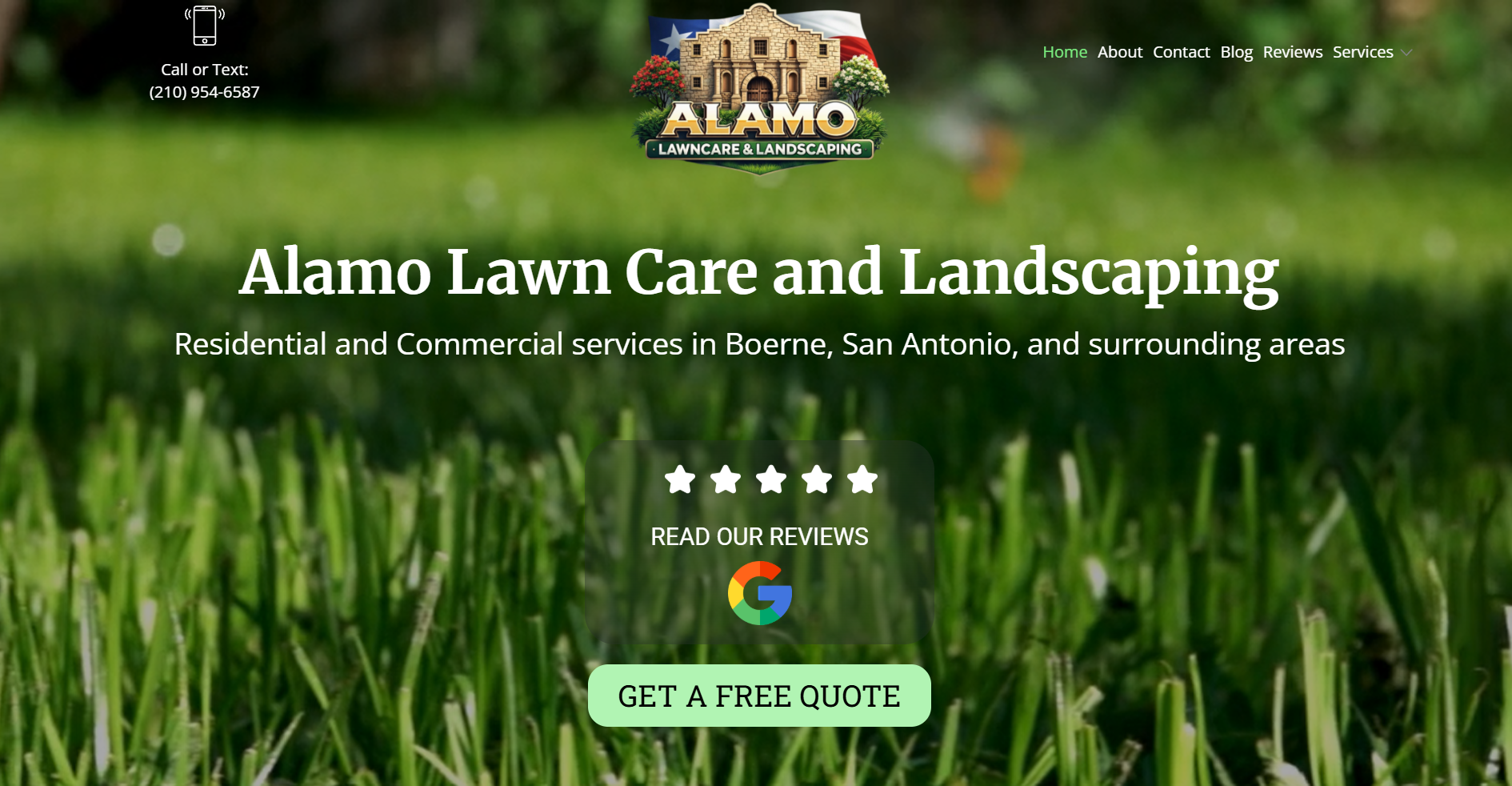 My Alamo Lawn website