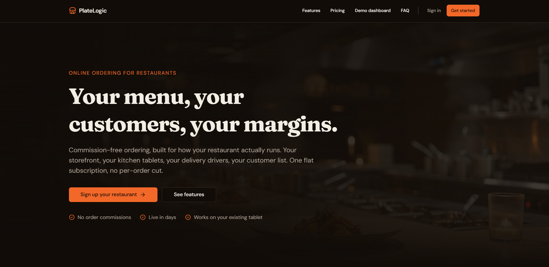 Plate Logic website