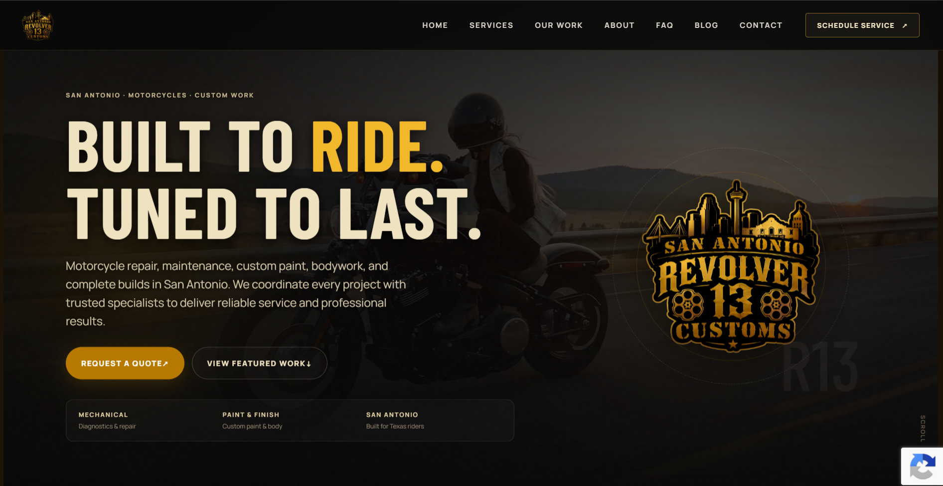 Revolver 13 Customs website